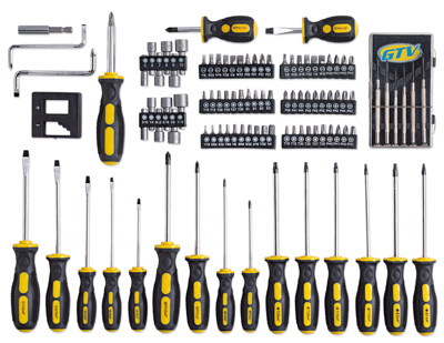 100PC GTV/Screwdriver Set