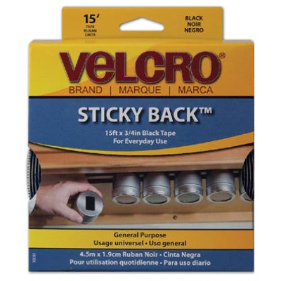 3/4" BLK STICK BACK VELCRO