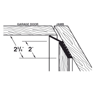 BRN 9 DUAL VINYL GAR DOOR SEAL