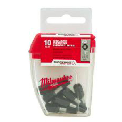 10PC INSERT BIT SQ RECESS #2