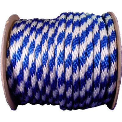 5/8" SB BLUE/WHITE POLY ROPE
