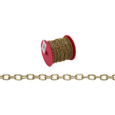 #19 OVAL LINK CHAIN BRASS